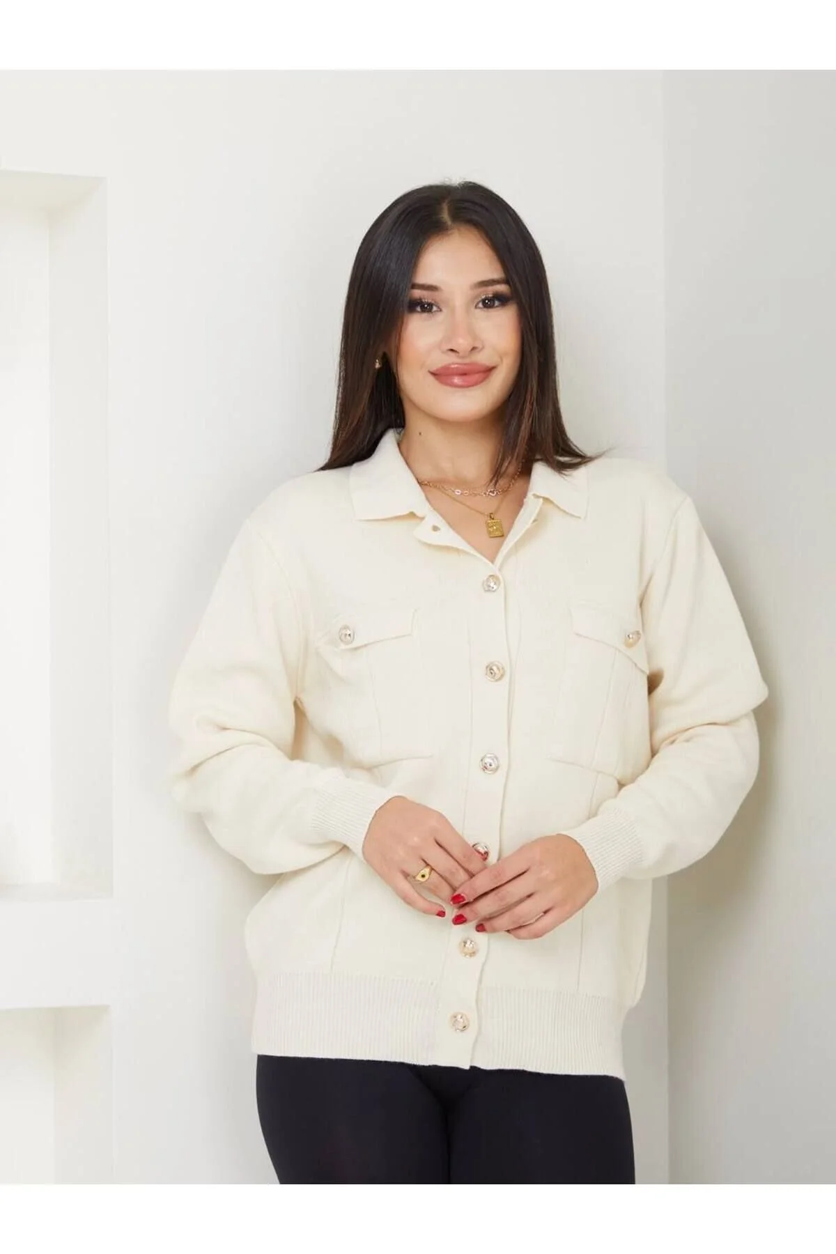 CEPLİ HİRKA  CEKET - BEJ / Standart